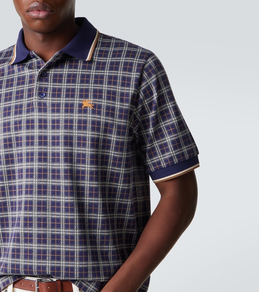 Checked polo shirt