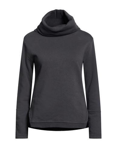 Woman Sweatshirt Charcoal Size S Cotton