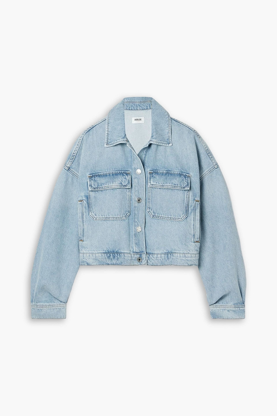 Luka cropped denim jacket - Blue - XL