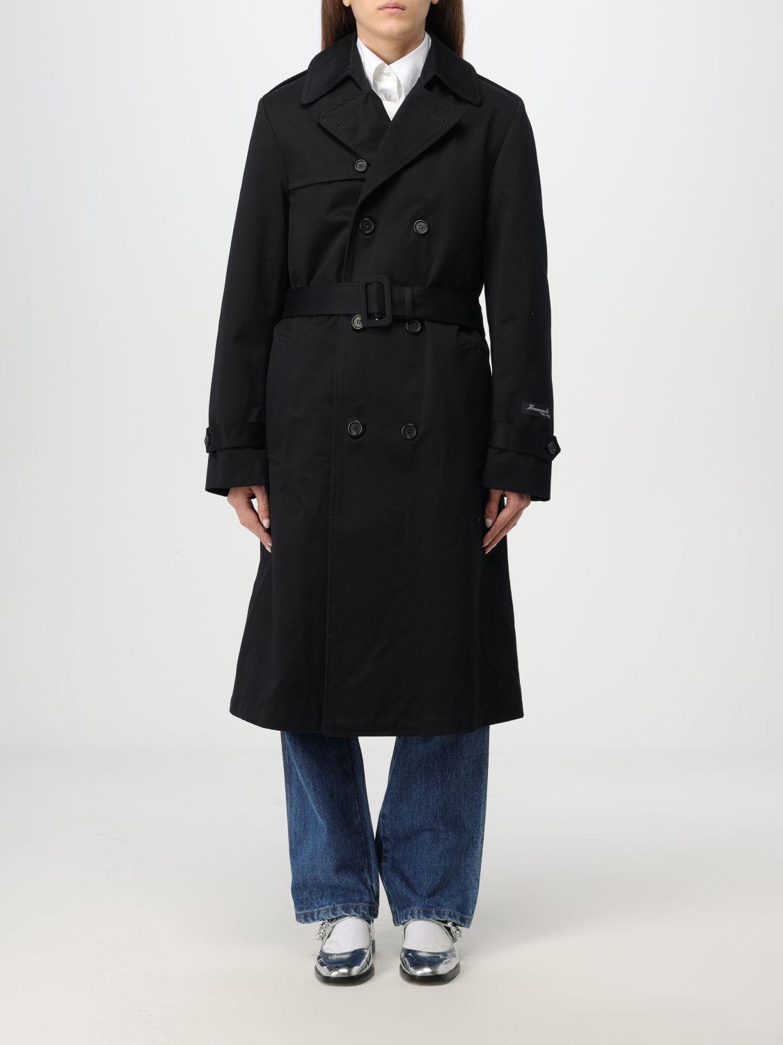 Cotton trench coat - Black