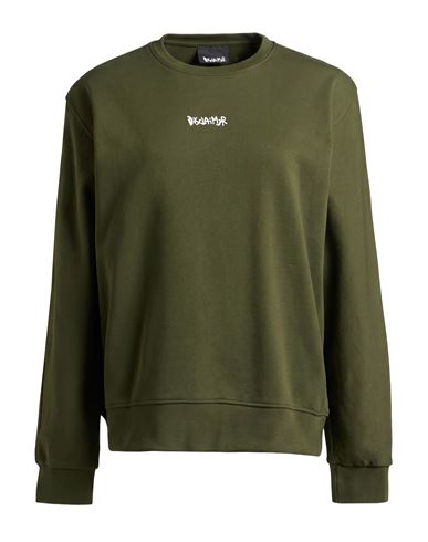 Woman Sweatshirt Military green Size L Cotton