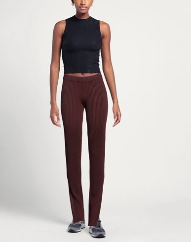 Maison Flâneur Woman Pants Burgundy Size 4 Paper, Wool