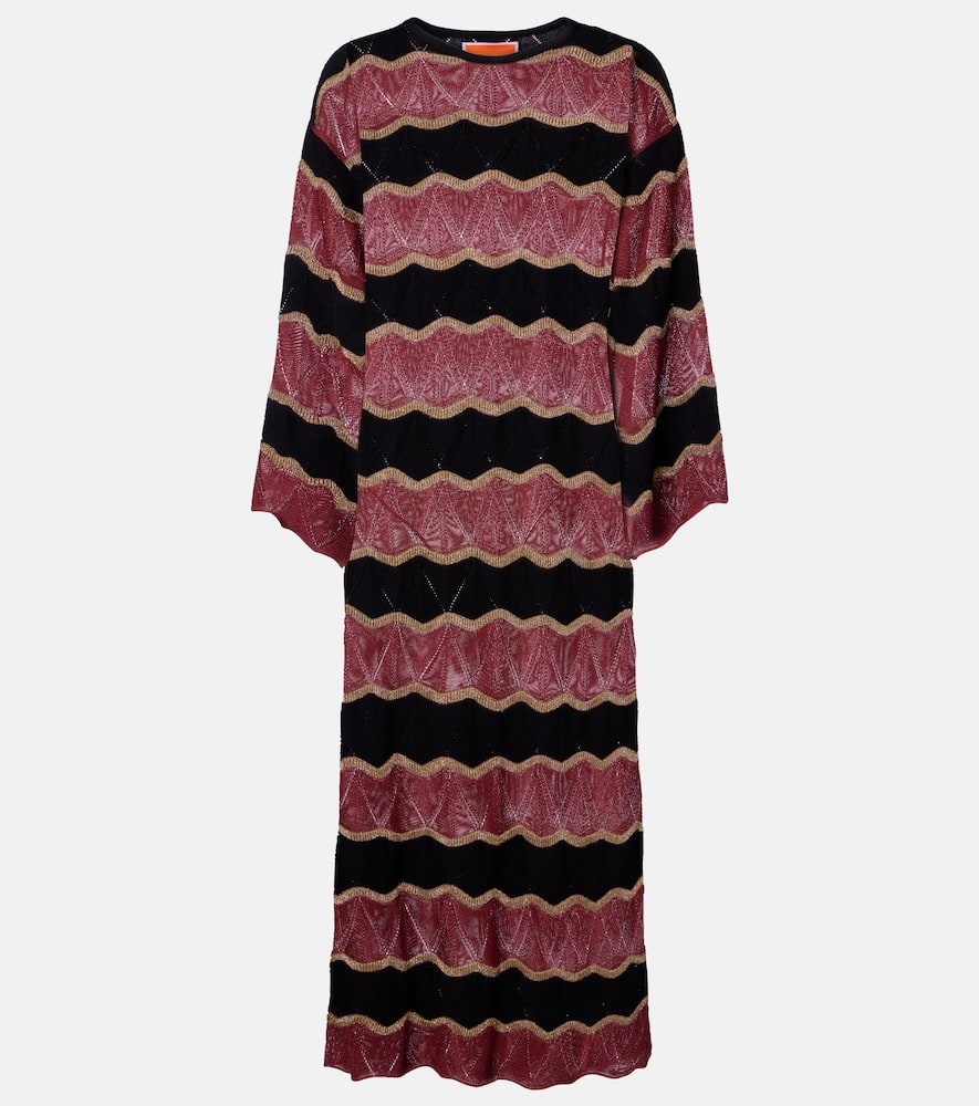 Hang Ten cotton-blend lamé kaftan