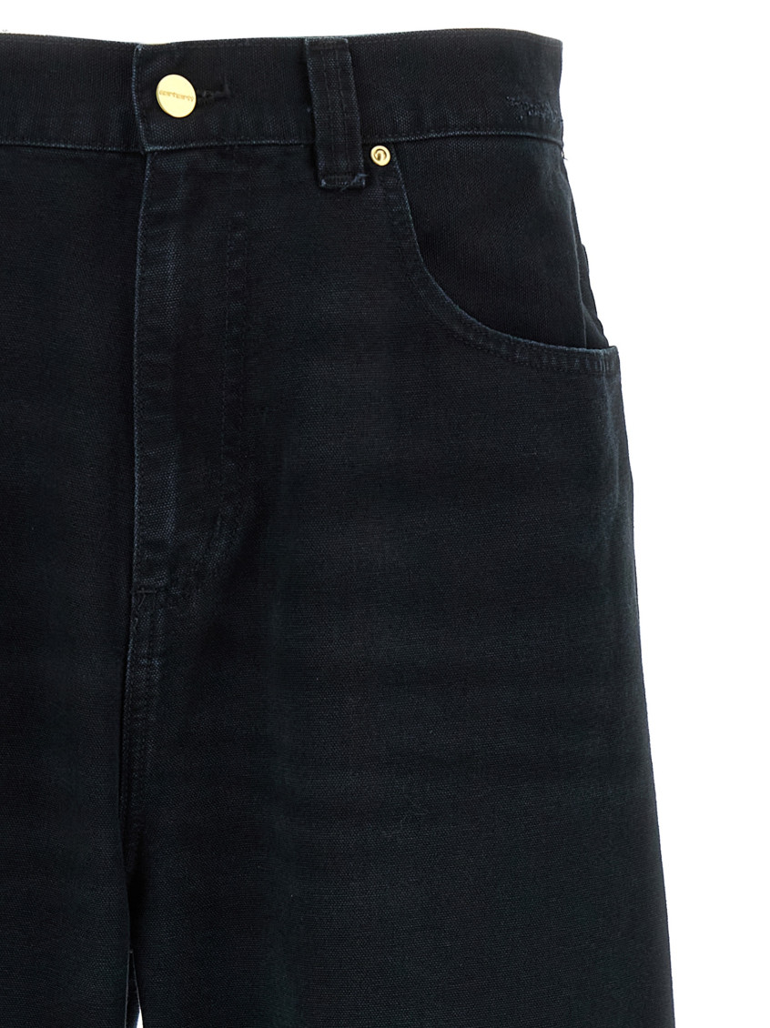 Brandon Pant Organic Cotton Dearborn Canvas Trousers Black