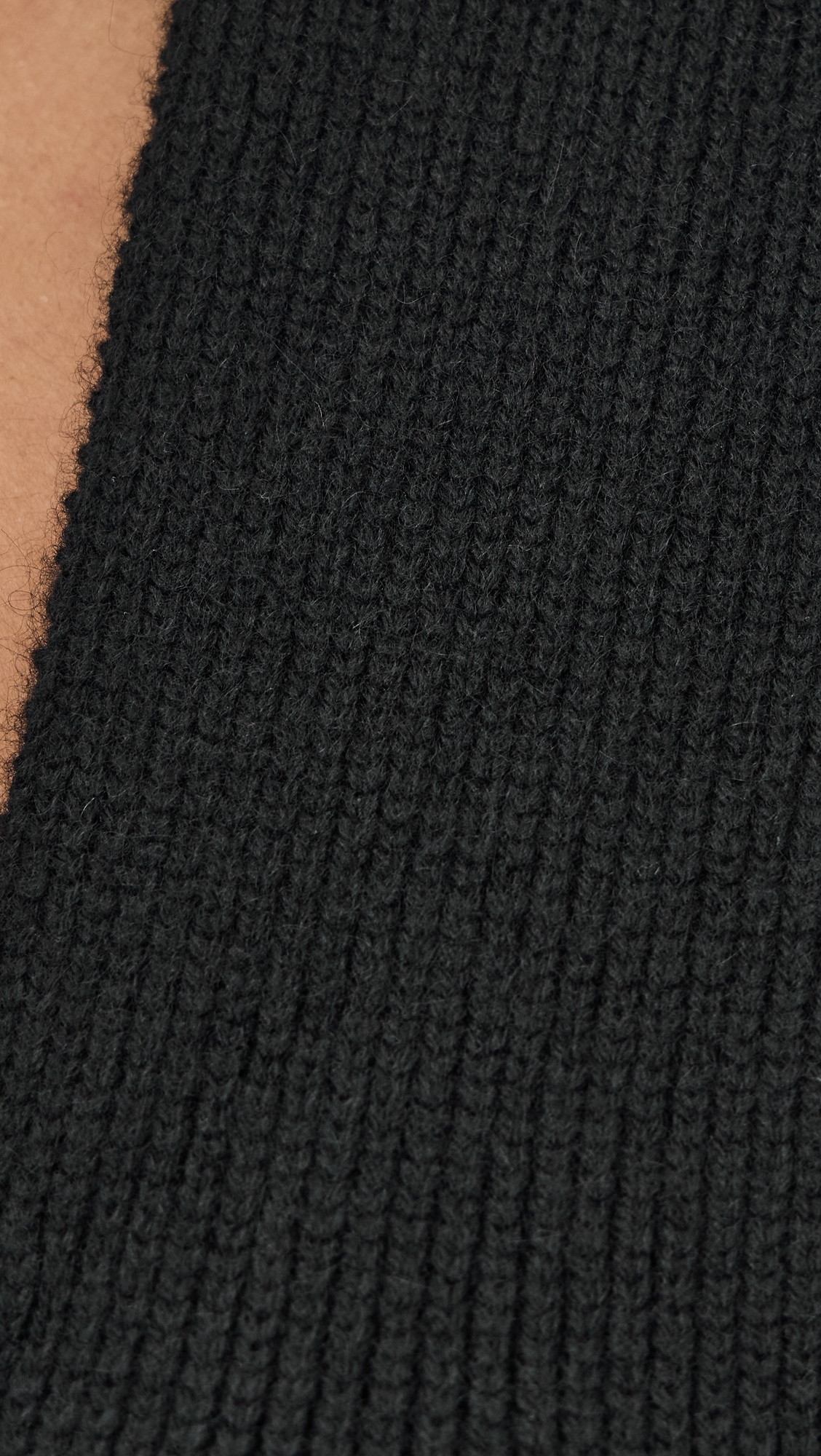 Moulded Cashmere Scarf Monument Dress Black