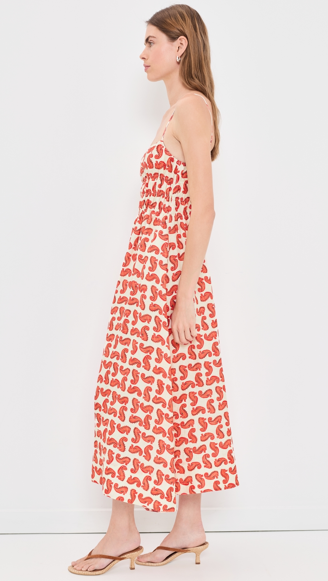 Ayla Linen Dress Seahorse Cream