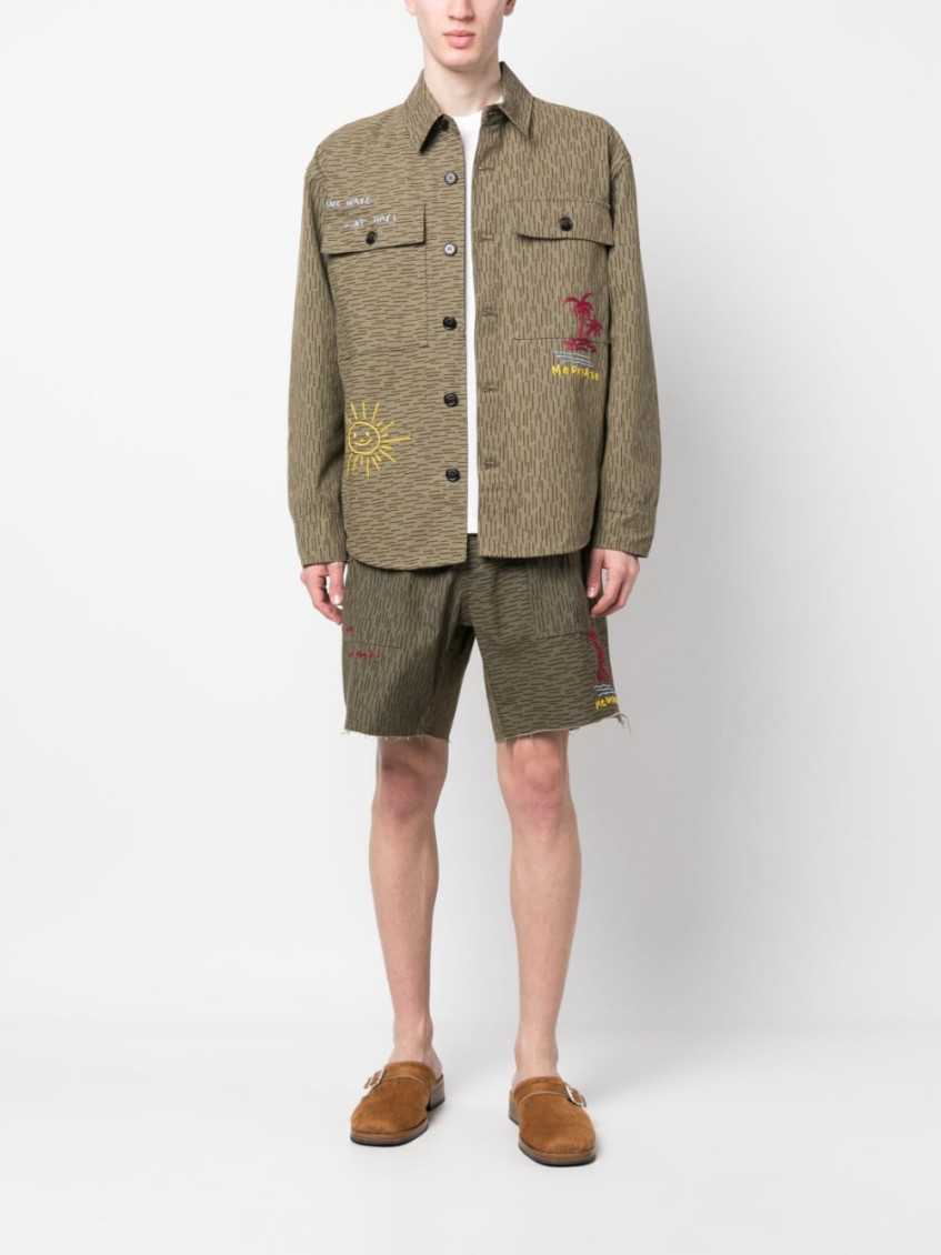 - Camouflage Print Shorts