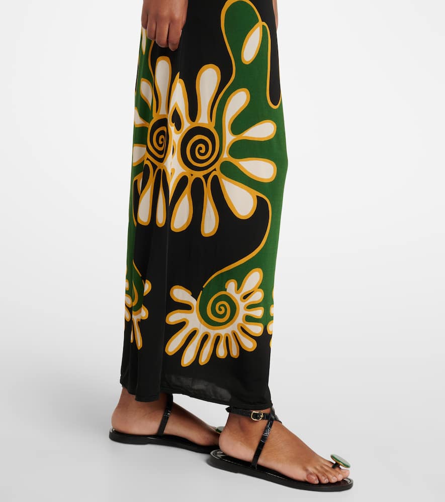 Daphne printed jersey maxi dress