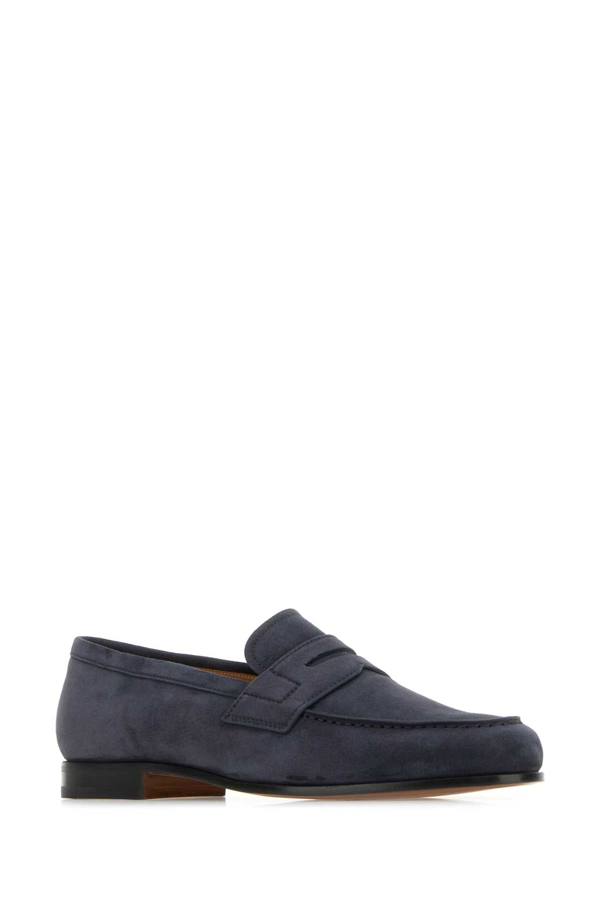 Church's Navy Blue Leather Heswall Loafer