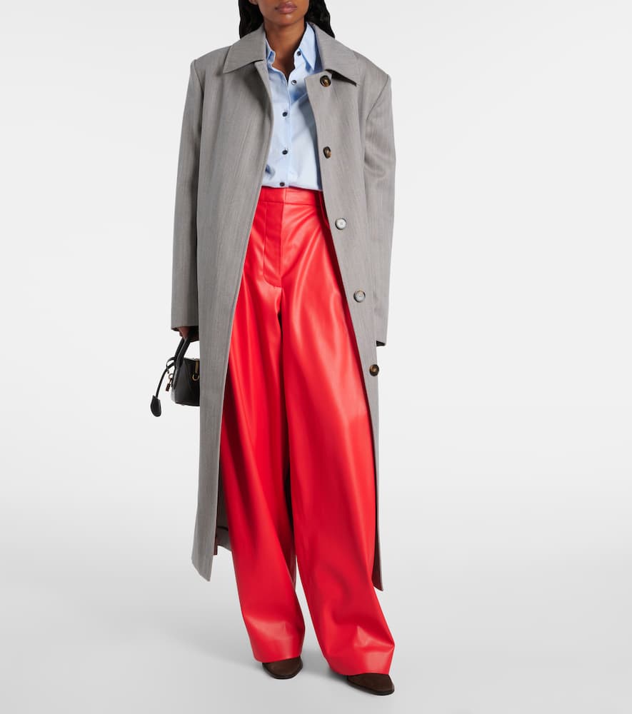 Wool-blend coat