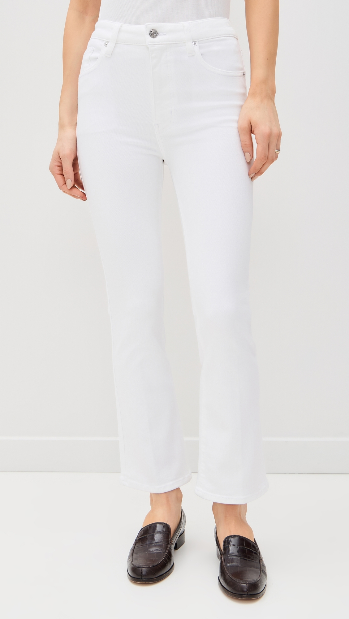The Reboot Crop Jeans White