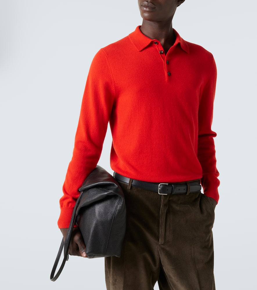 Cashmere polo sweater
