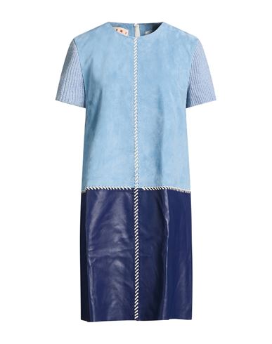 Woman Midi dress Sky blue Size 10 Lambskin