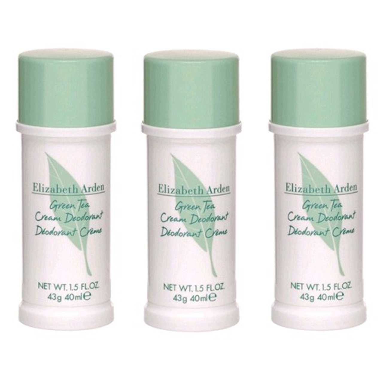 Green Tea by , 3x1.5oz (4.5oz total) Cream Deodorant women