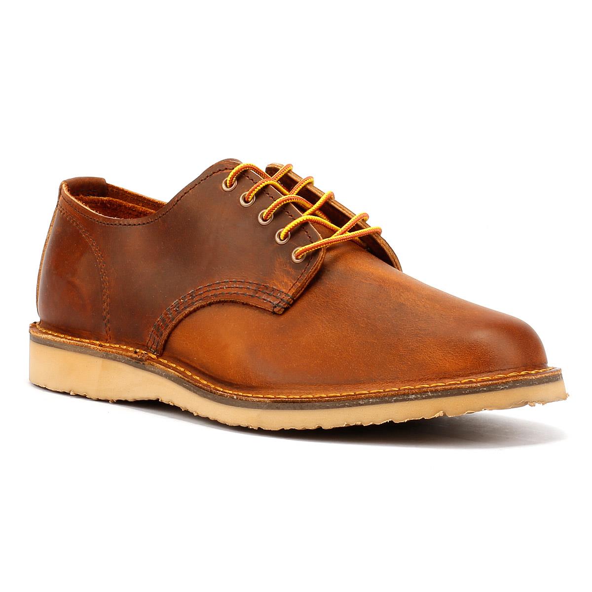 Red Wing 3604 Weekender Oxford Rough & Tough Leather Men's Copper Lace-Up Shoe
