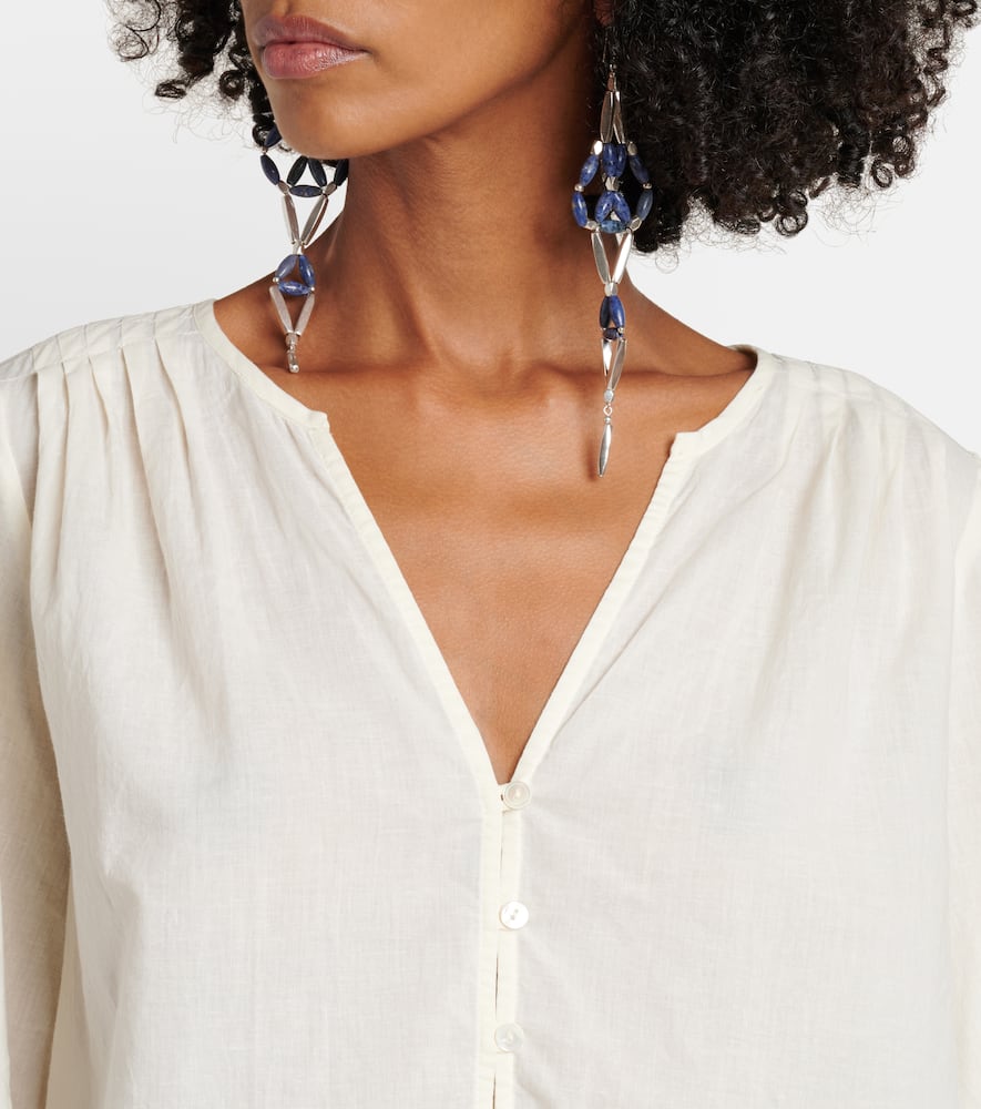 Blake embroidered cotton blouse