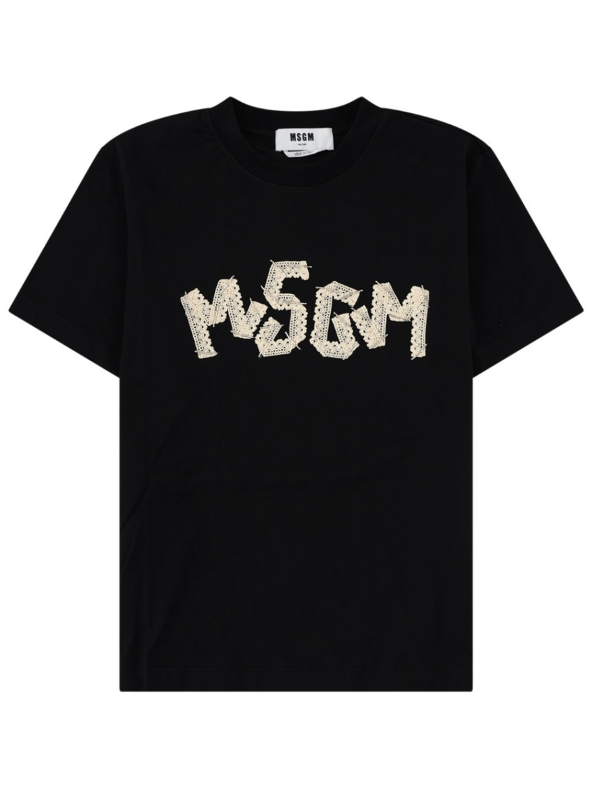 Black Logo Crew Neck T-Shirt