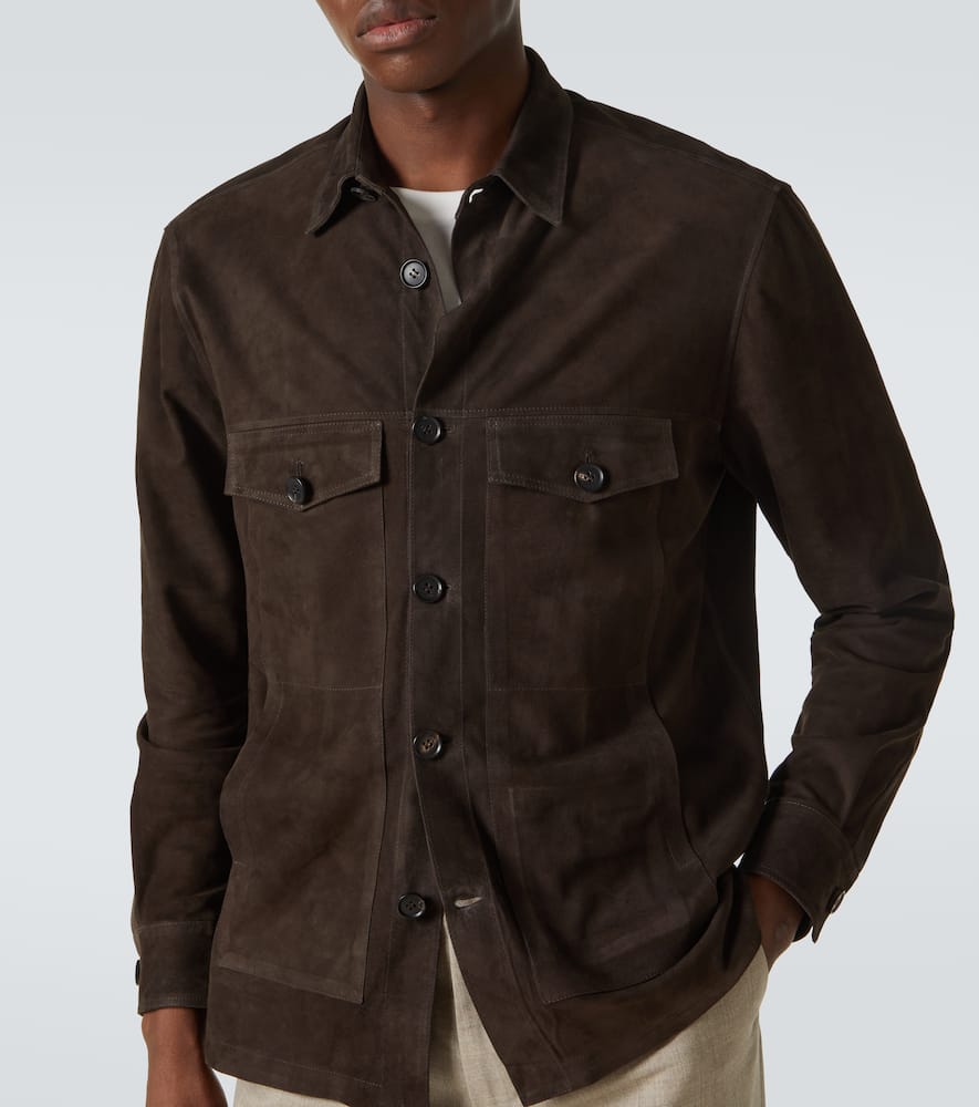 Suede field jacket