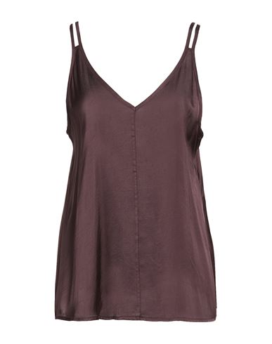 Même Road Woman Top Dark brown Size 10 Viscose