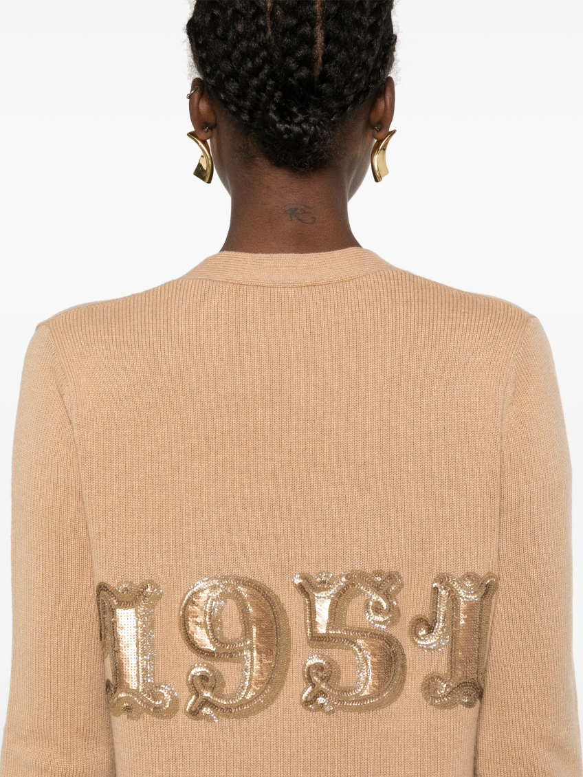Light Brown Villar Wool Cardigan