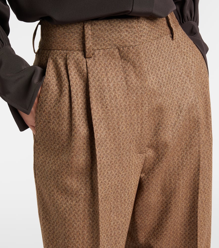 Blazé Milano Amel silk and wool wide-leg pants