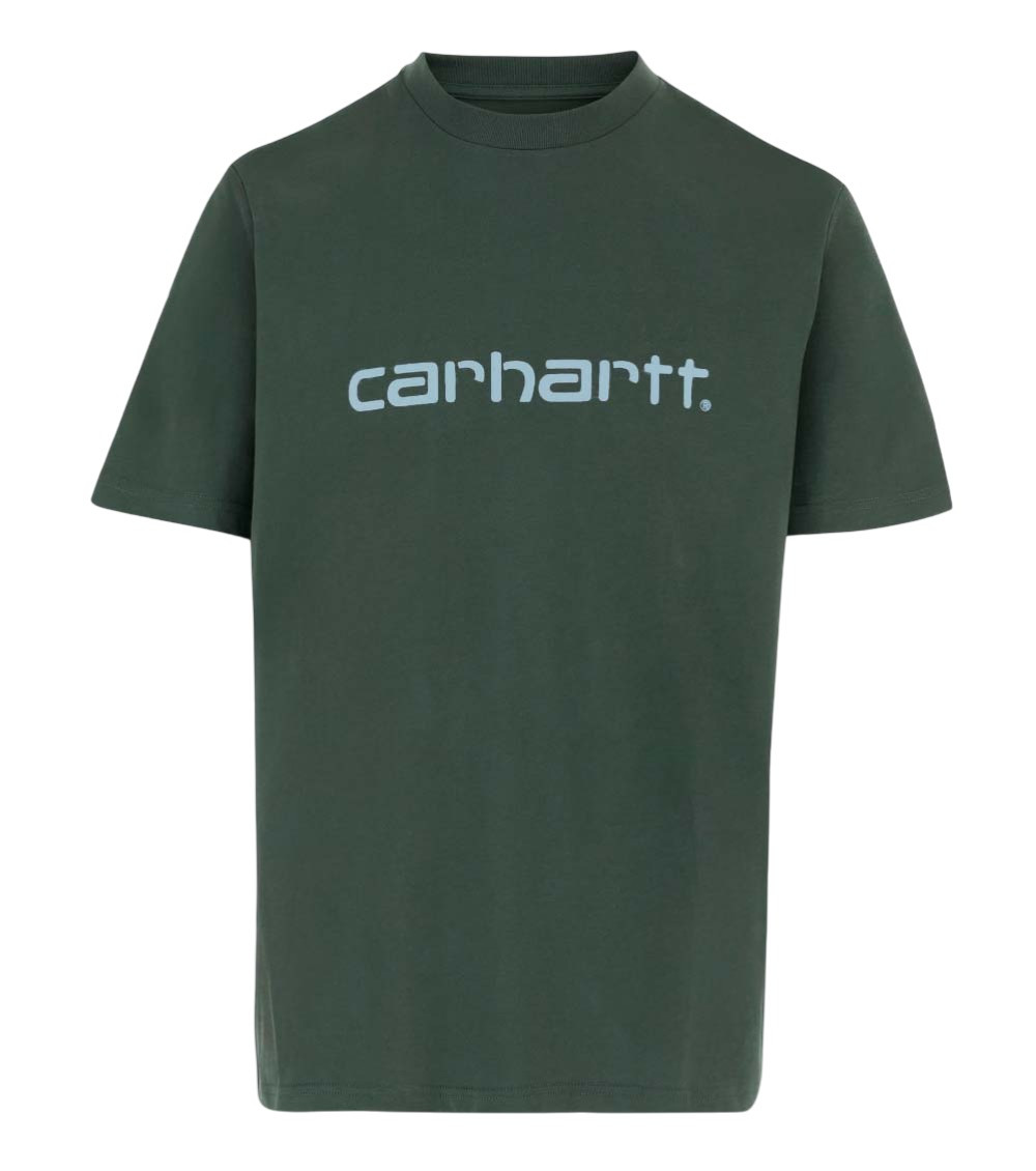 Dark Green Logo Crew Neck T-Shirt