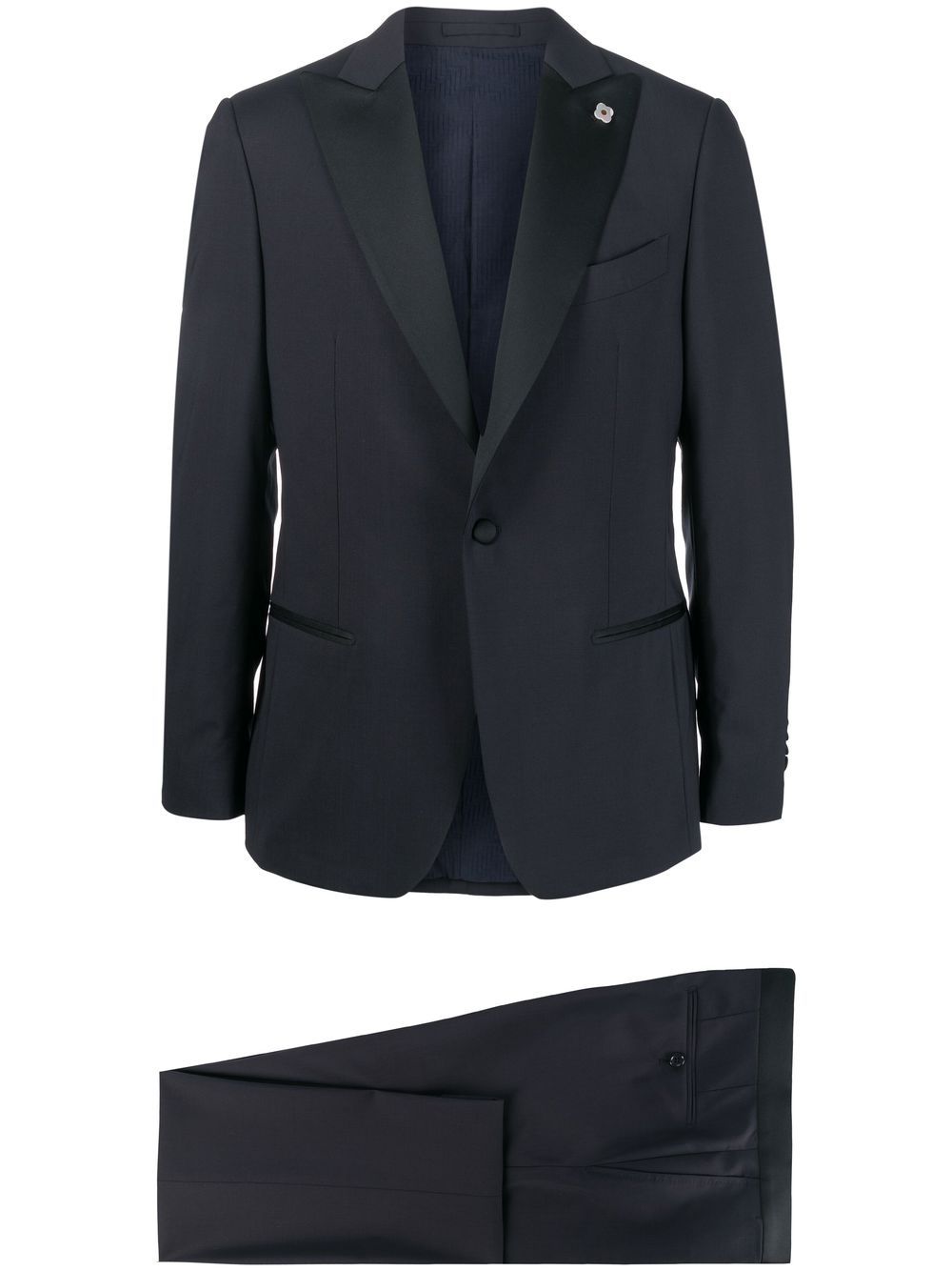Single-breasted tailored suit - Blue