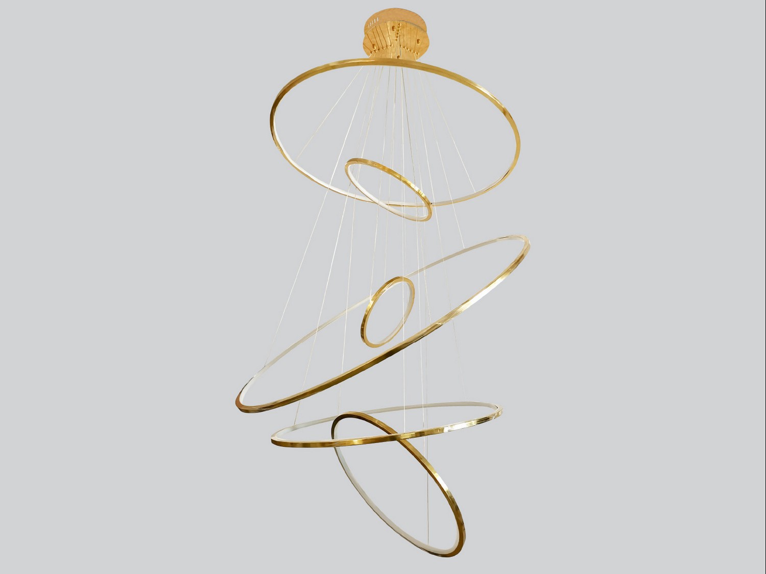 Polished Brass LED Chandelier from the Aria Collection