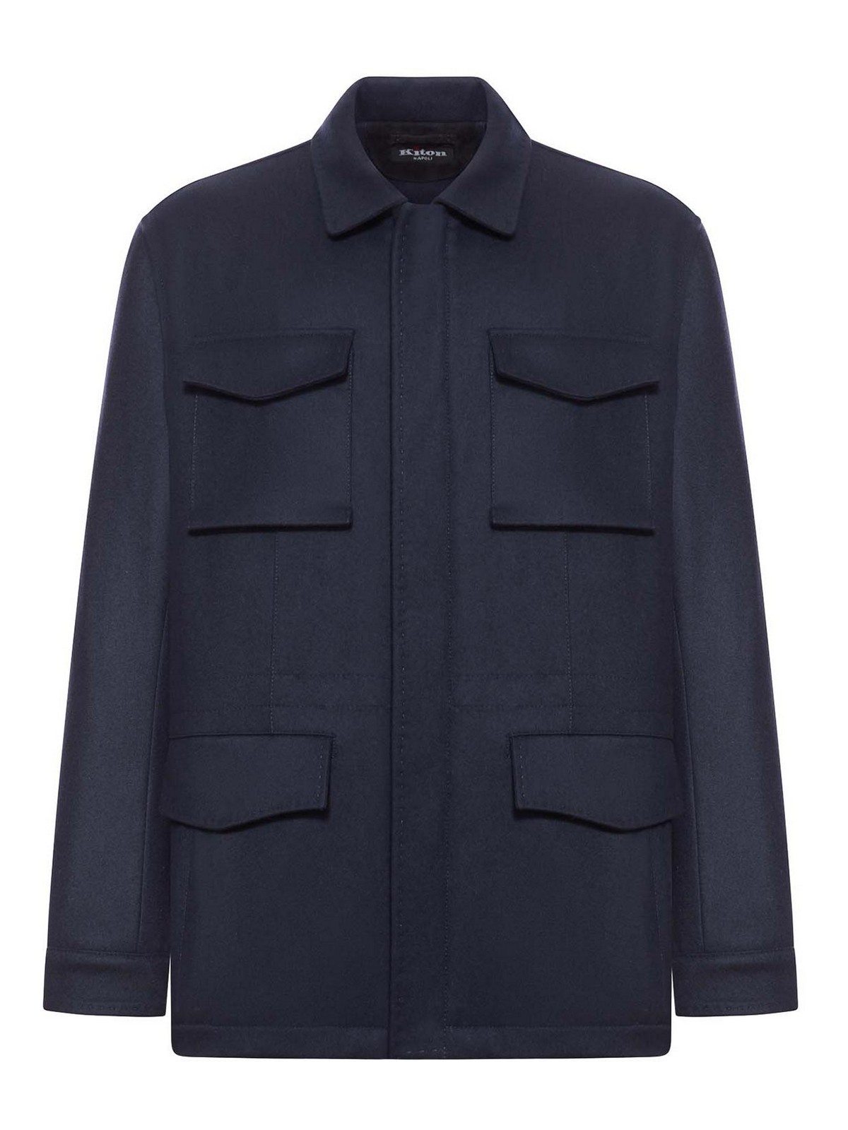 Multi-Pocket Cashmere Field Jacket