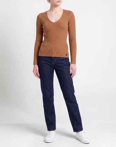 Woman Sweater Camel Size L Viscose, Polyester, Polyamide