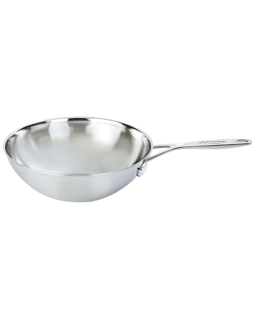 Industry 5-Ply 5qt Stainless Steel Flat Bottom Wok