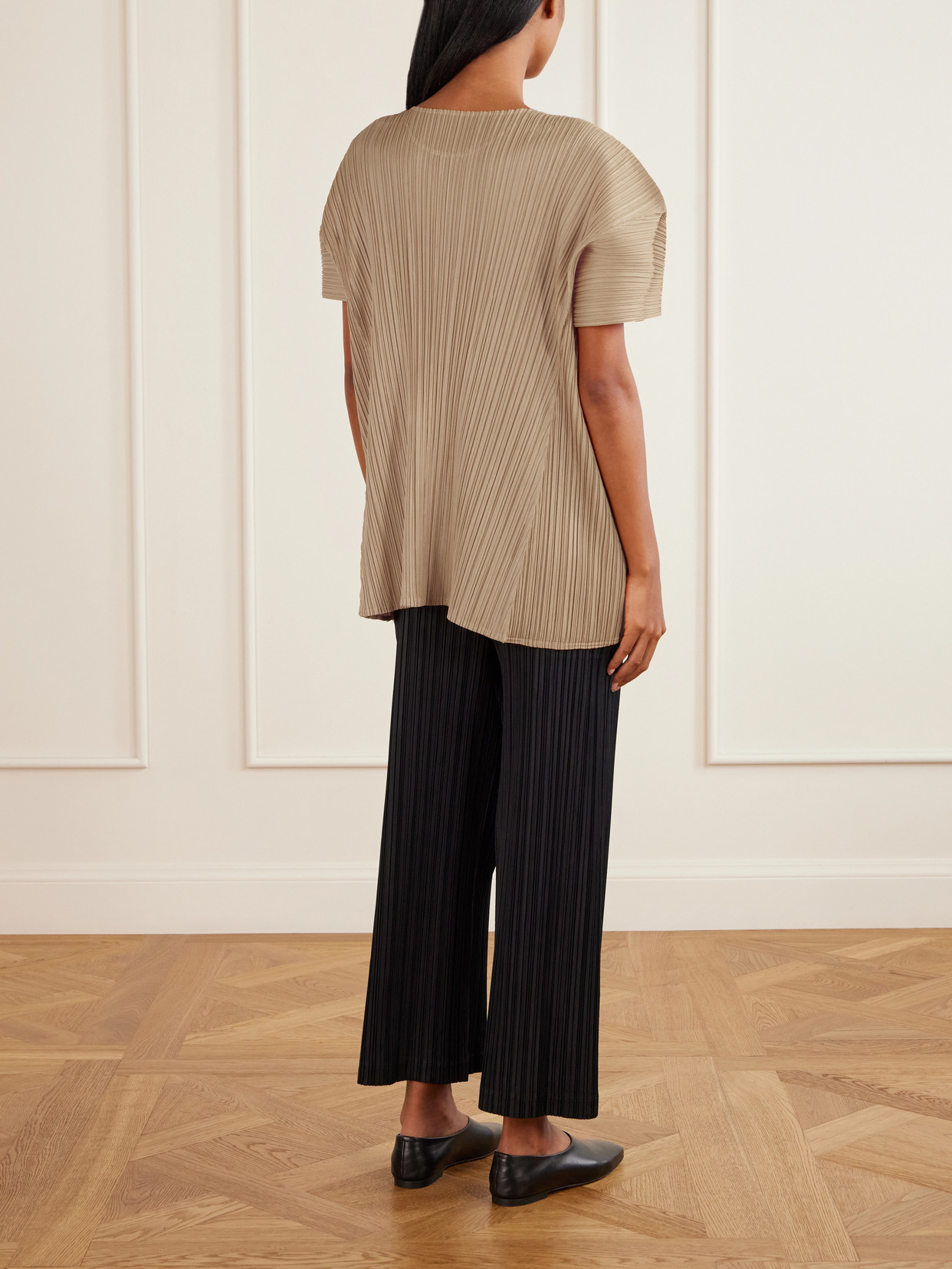 Bouquet Plissé Blouse - Neutrals