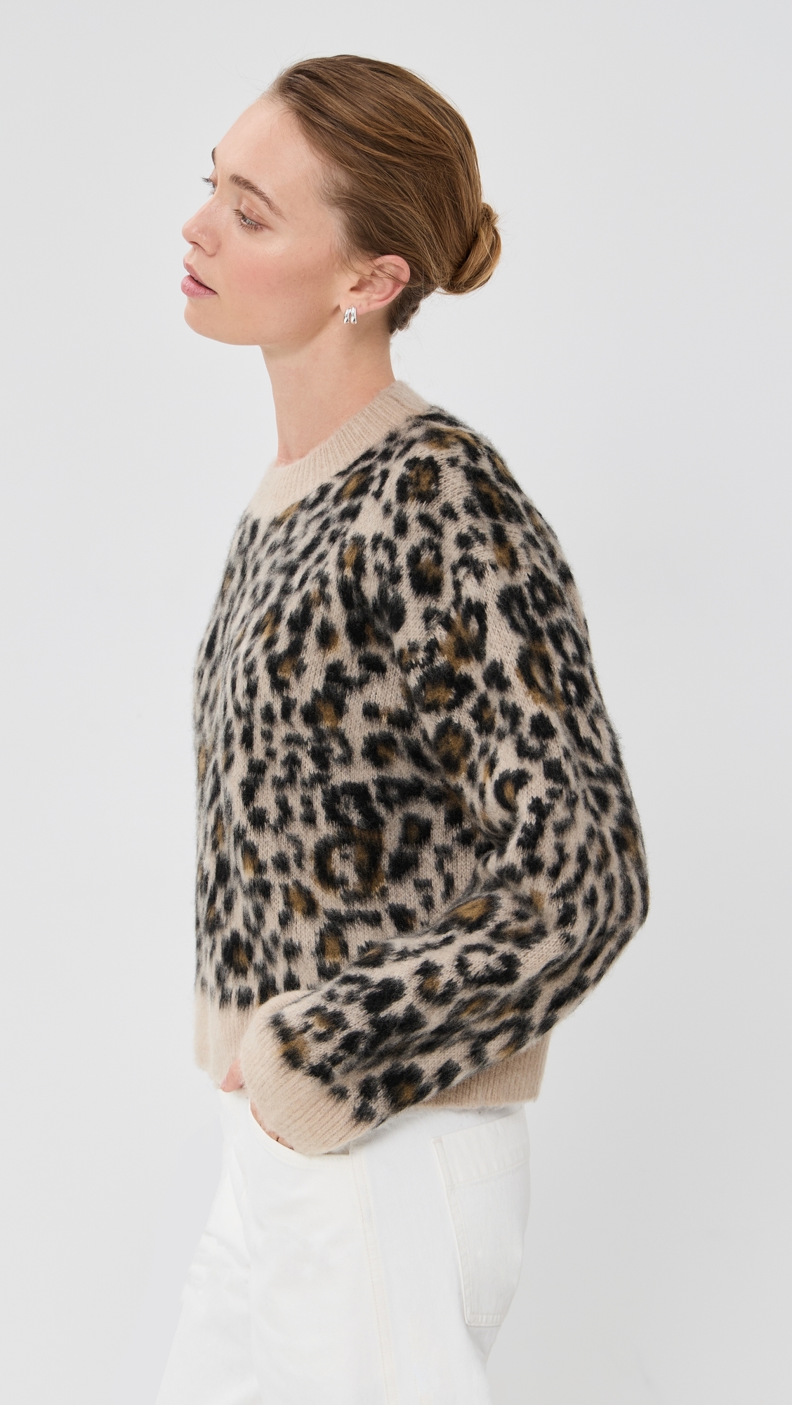 Zamira Sweater Jute Leopard