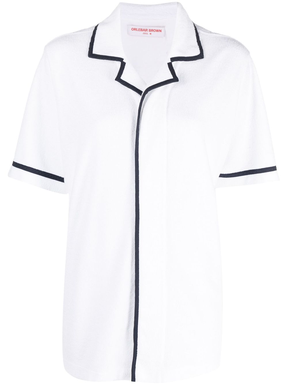 Griffith contrast-trim shirt - White