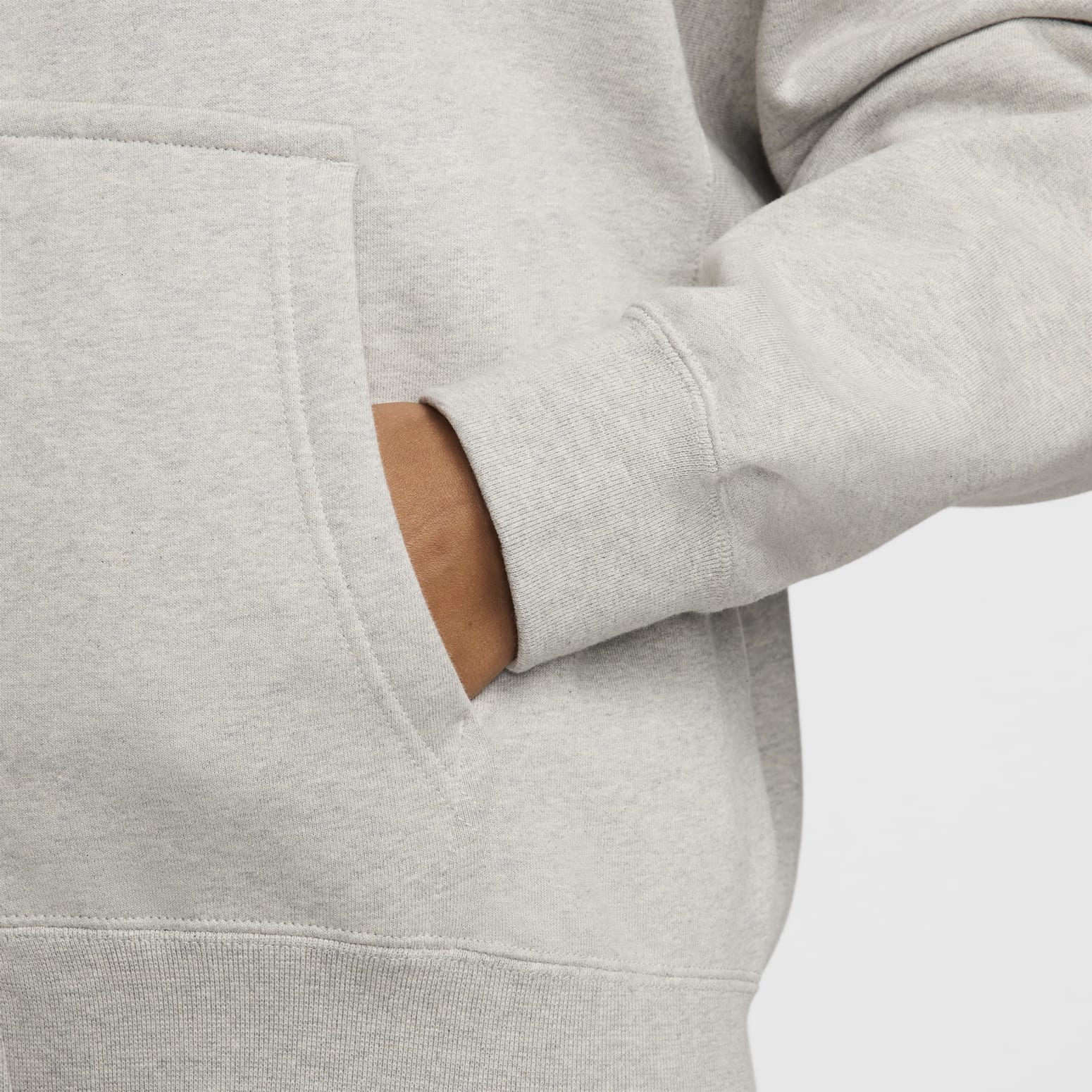 X Stussy SS24 Full-Zip Fleece Hoodie 'Grey Black'