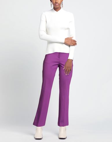 Woman Pants Mauve Size 4 Viscose, Polyester, Elastane