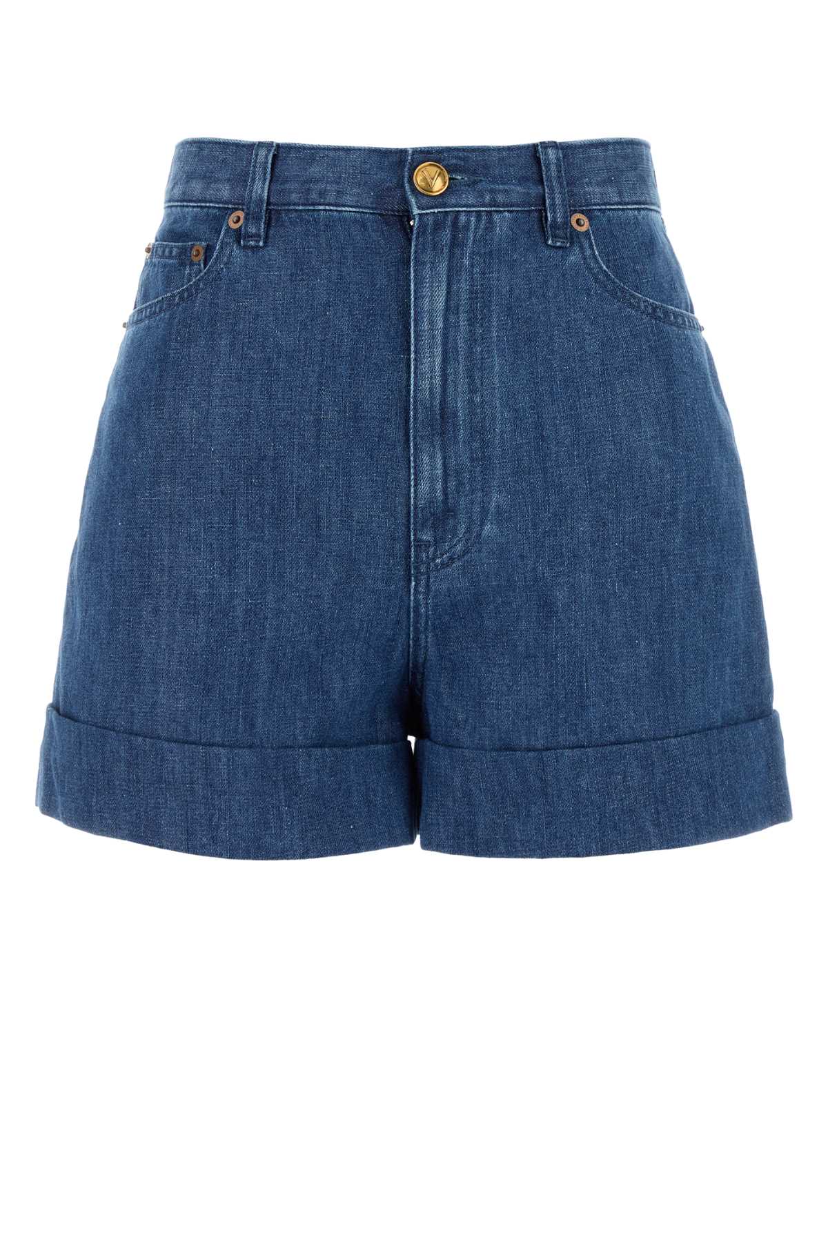 Denim Denim Shorts — Blue