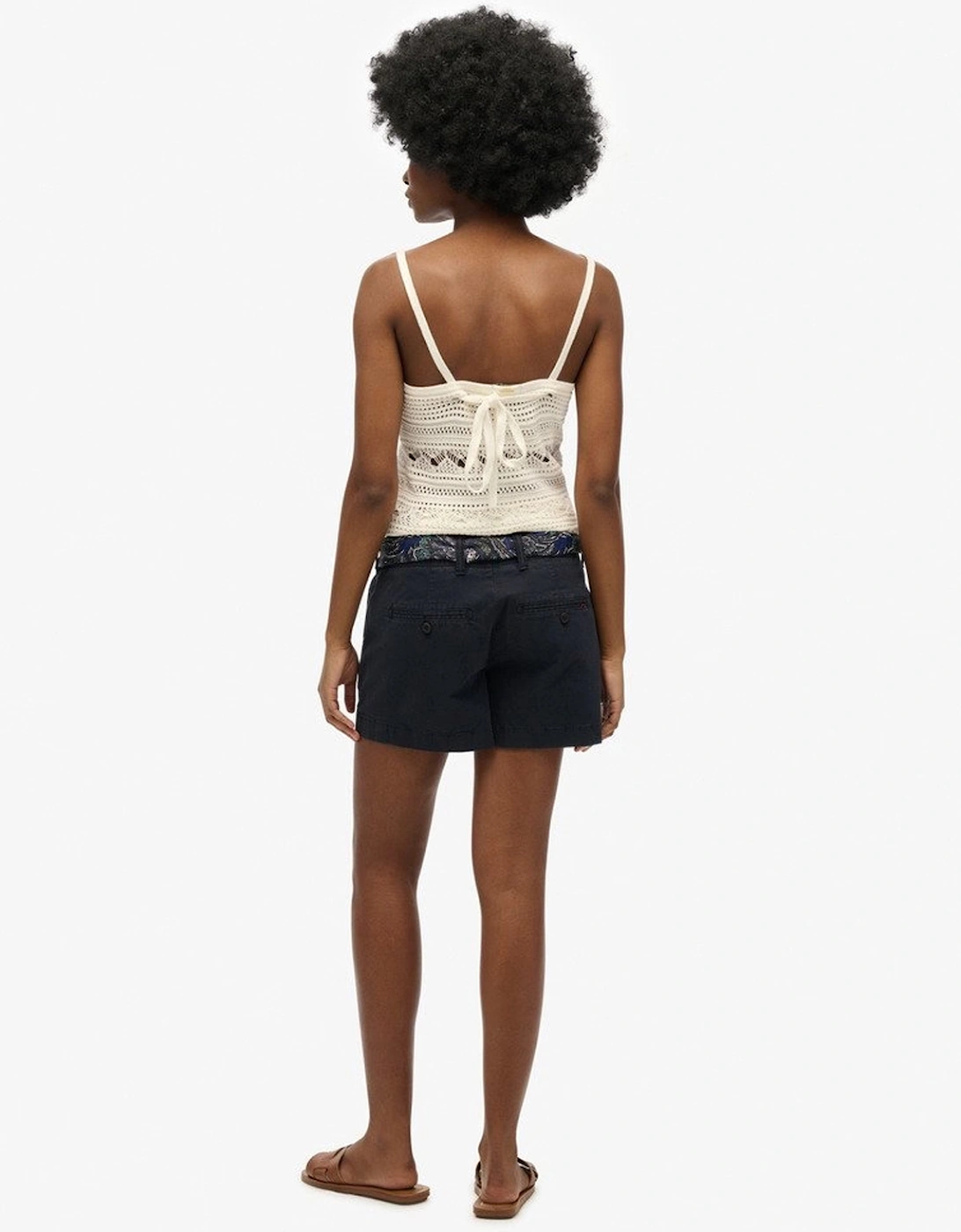 Women's Superdry Women's Classic Chino Short Eclipse Navy - Size: 10