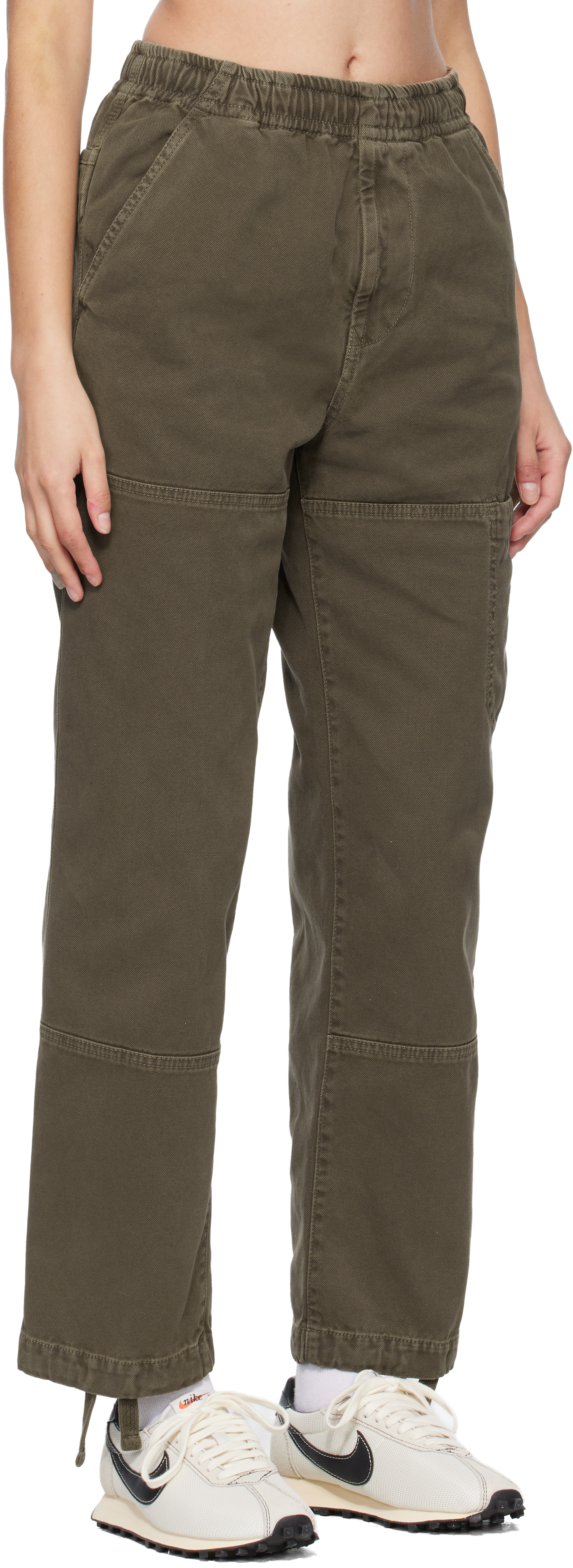 Brown 3100005 Organic Panama Cotton Old Effect Trousers