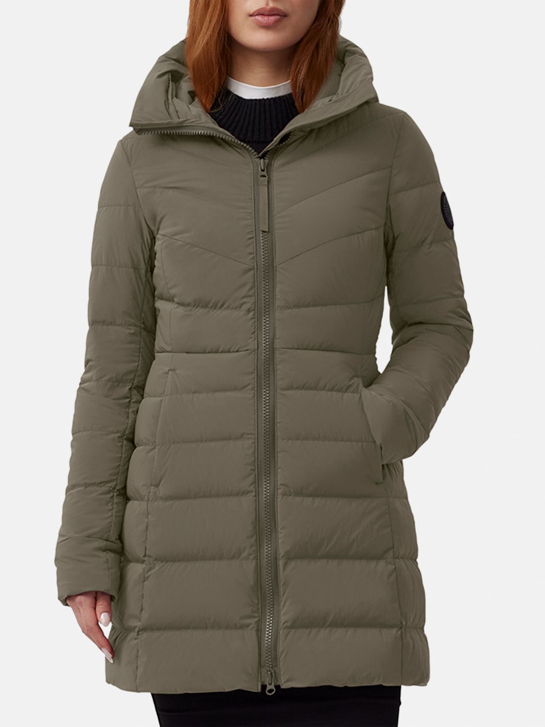 Clair hooded puffer coat - Black