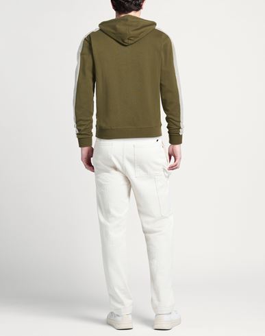 Man Sweatshirt Military green Size M Cotton