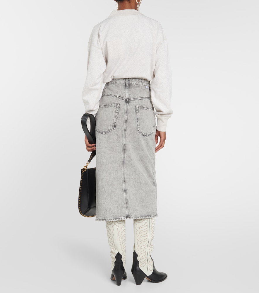 Vandy denim midi skirt