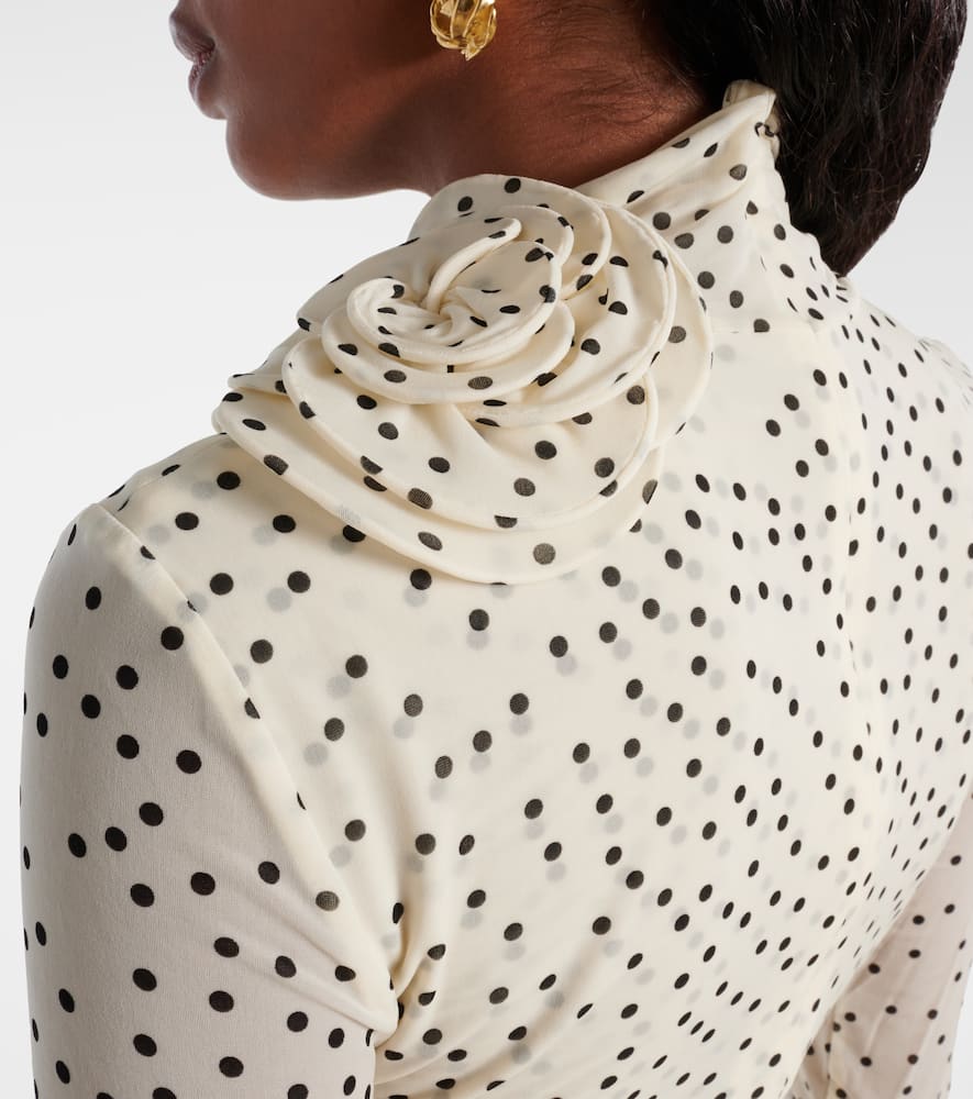 Polka-dot maxi dress