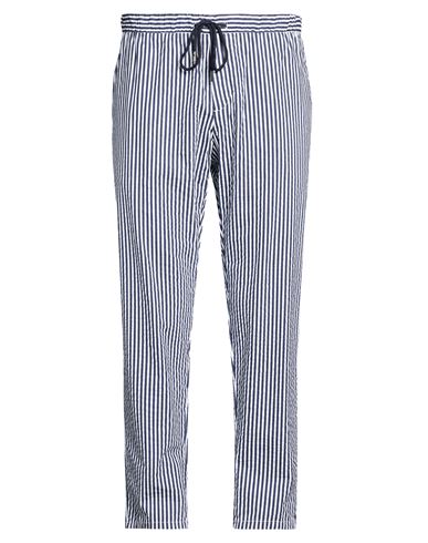 Man Pants Navy Size 28 Cotton, Polyamide