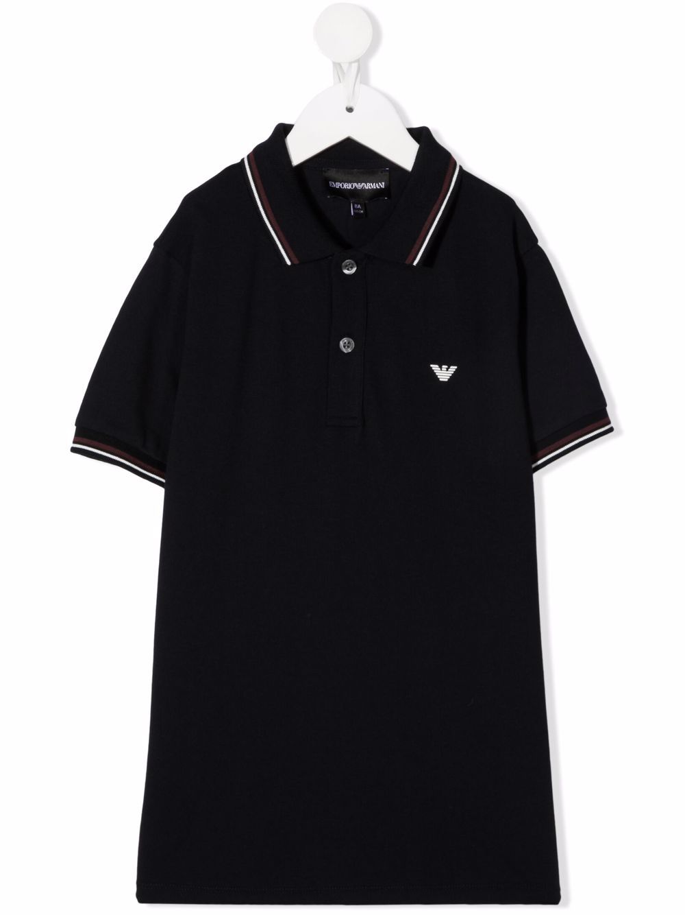 Embroidered logo polo shirt - Blue