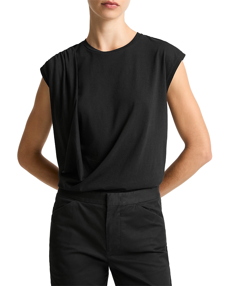 Round Neck Drape Top