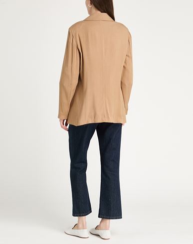 Previú Woman Blazer Camel Size 12 Viscose