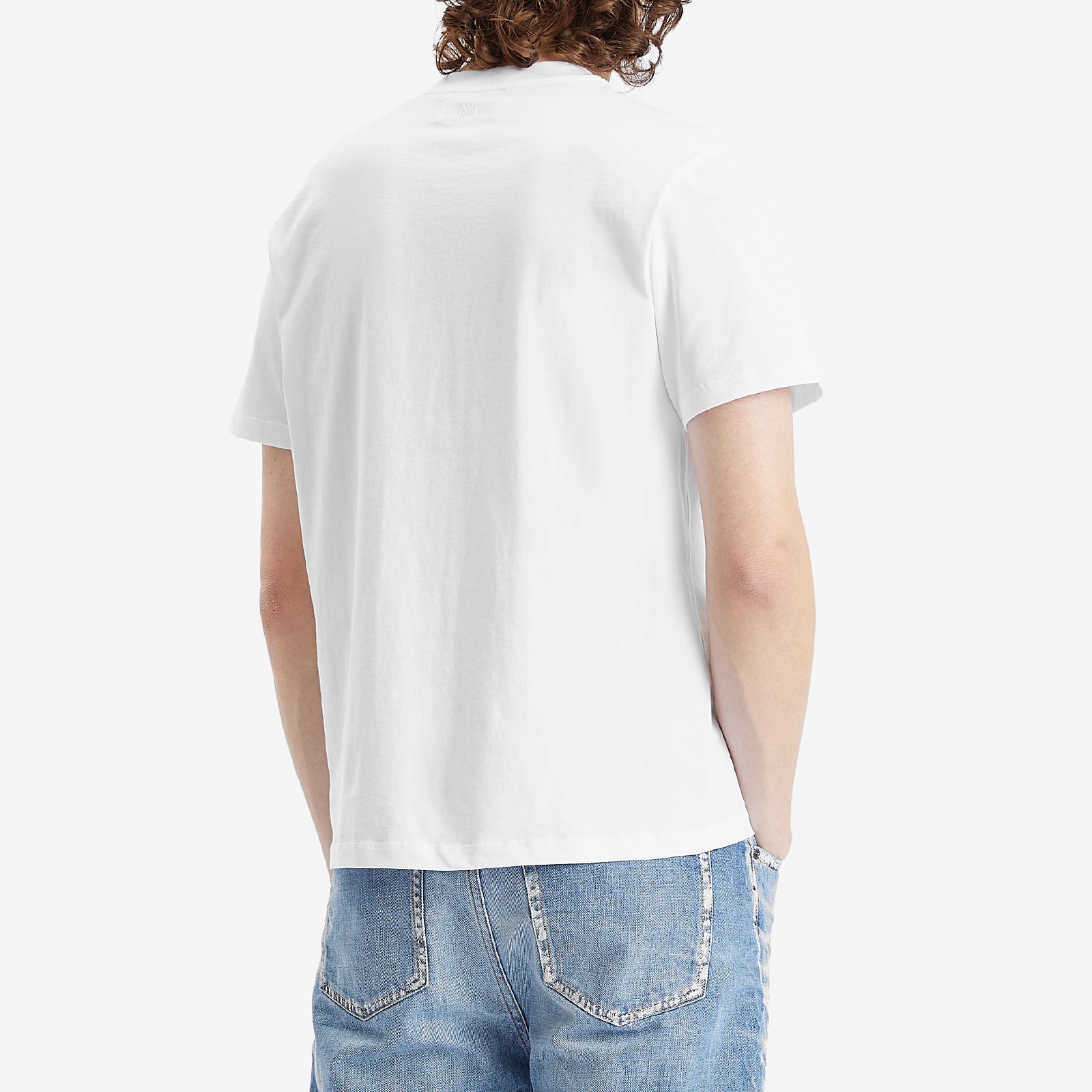 Men's Small Red ADC Classic T-Shirt in White