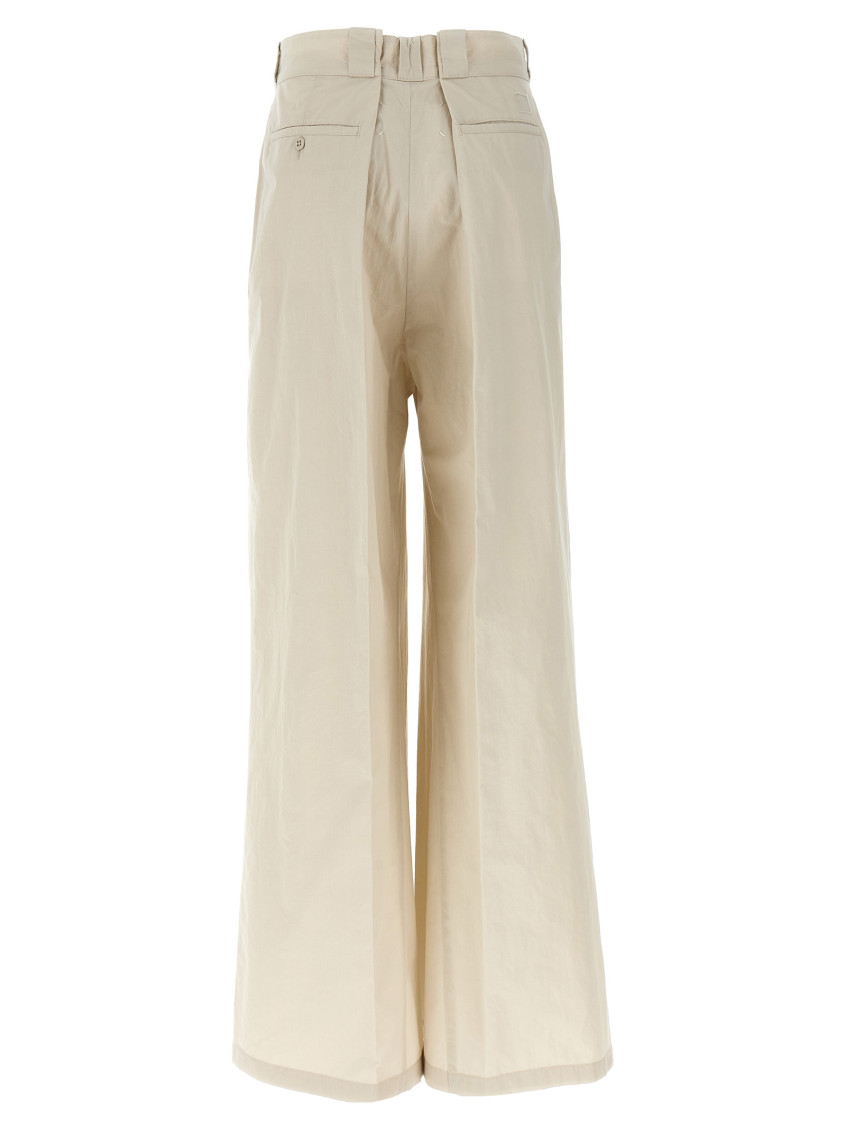 Over Ivory Cotton Blend Pants
