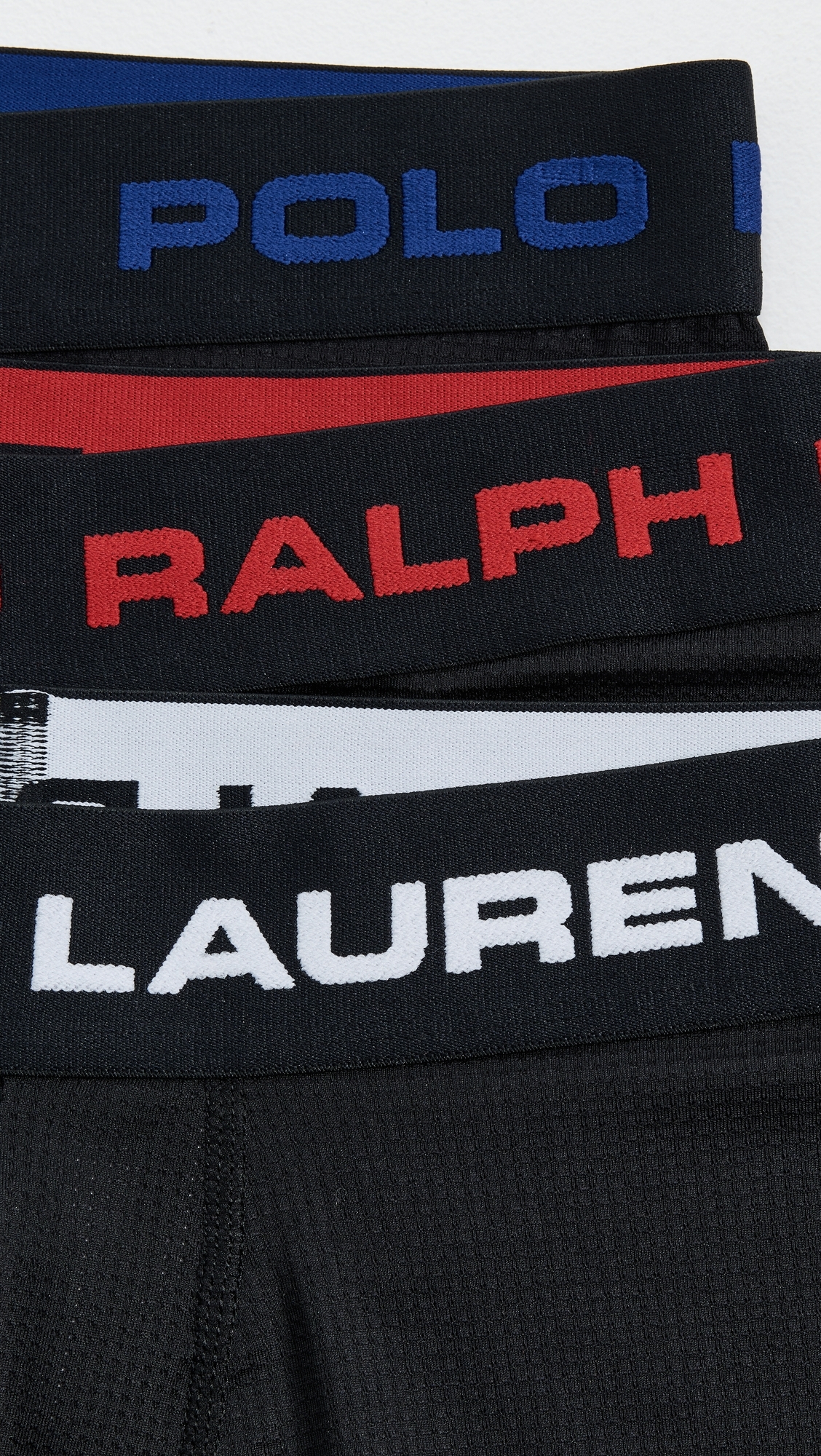 Perfect Pouch Mesh Boxer Briefs 3 Pack Polo Black